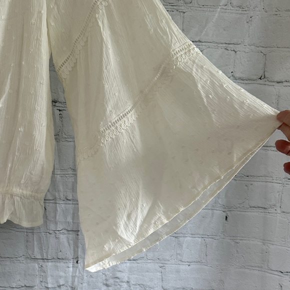 Lulu’s Off-Shoulder Peasant Top - White - Picture 6 of 8